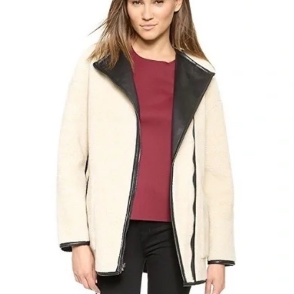 Rebecca Minkoff Shearling Reversible Coat